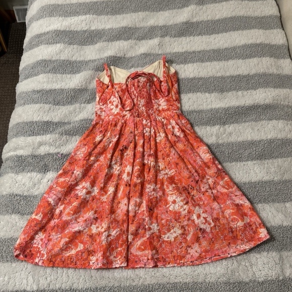 Guess Size 0 Multi-Color w/Floral Print & Adjustable Straps Lace Mini Dress - Picture 2 of 5